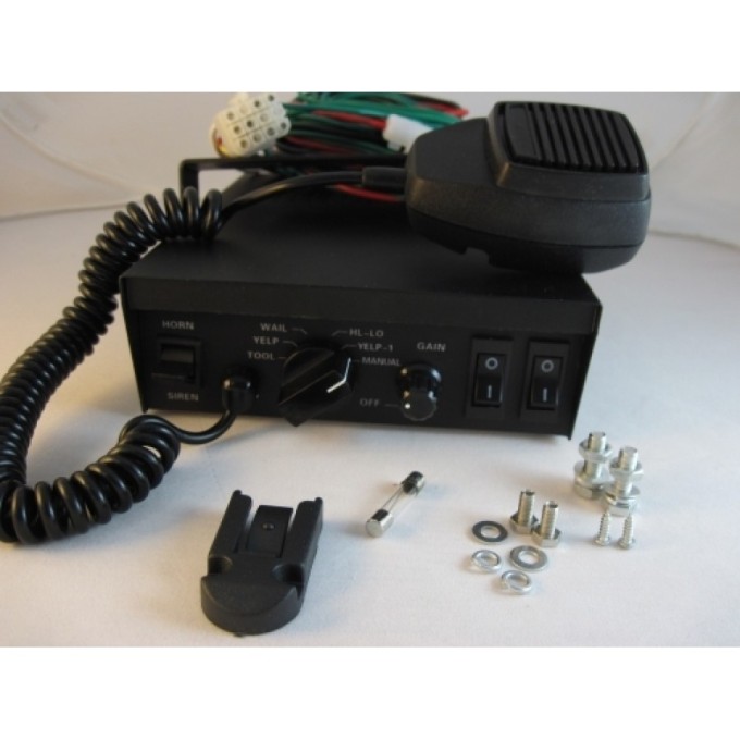 Sirena electronica auto CJB114 12V-100W cu comenzi pentru rampa de semnalizare luminoasa